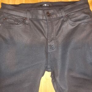 7 For All Mankind Metallic Ankle Skinny Jeans